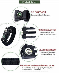 Paracord Överlevnadsarmband Grön - iPhoneCase.se