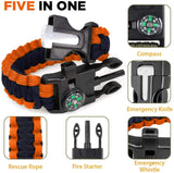 Paracord överlevnadsarmband 4st l kompass, visselpipa, flintbrandstartare - iPhoneCase.se