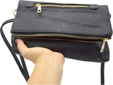 Liten svart axelväska för kvinnor väska plånbok Crossbody rem Hänglås - iPhoneCase.se