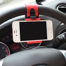 iPhone 8 Bilhållare l Mobilhållare för ratten l Röd/Svart - iPhoneCase.se