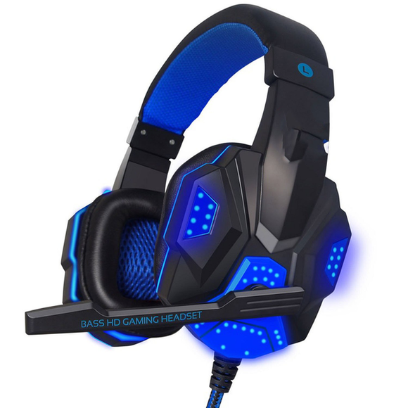 Gaming headset MONSTER BLÅ LED - iPhoneCase.se