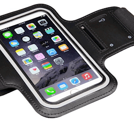 iPhone 6 Sportarmband / 6S l Träningsband l Neopren l Svart - iPhoneCase.se